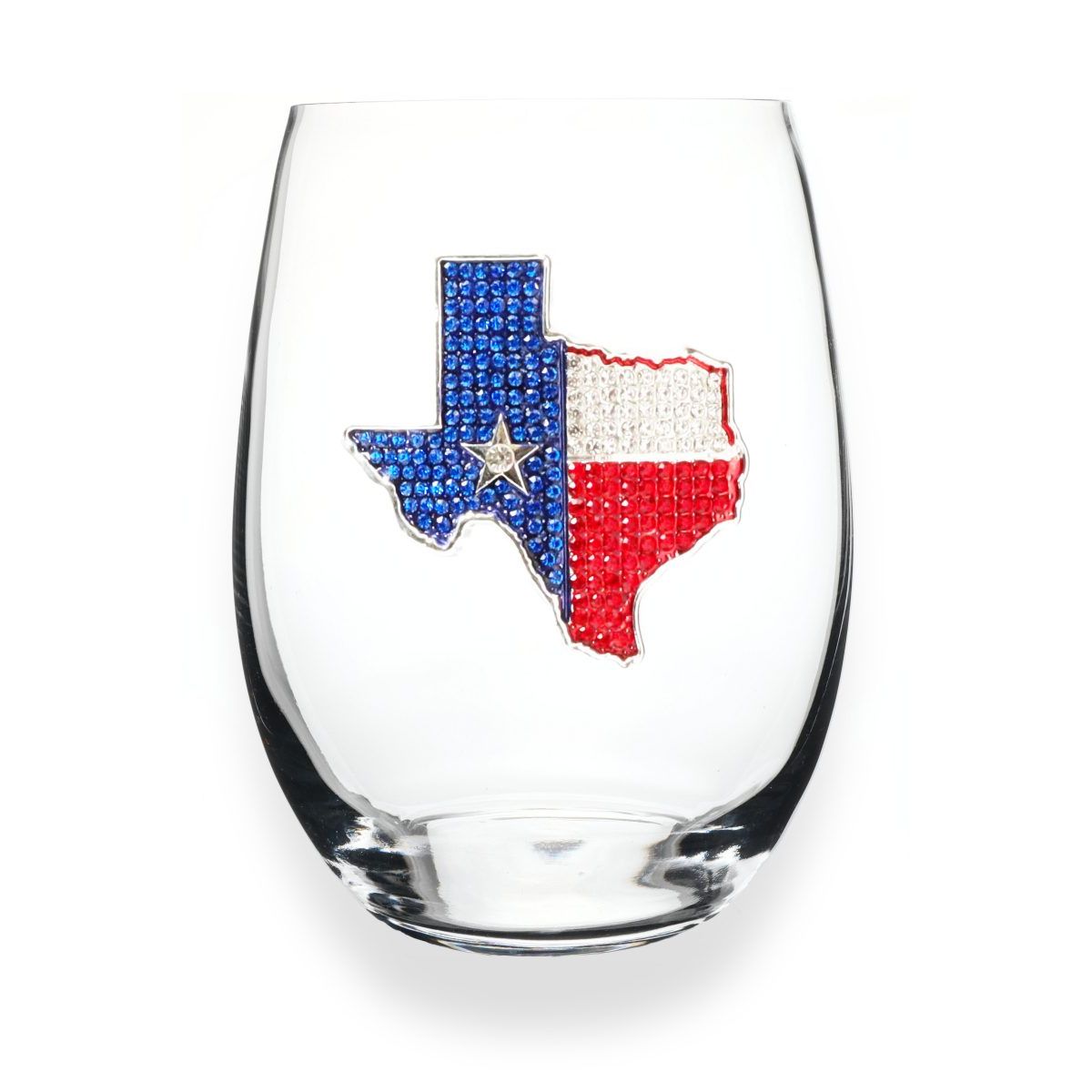 Texas State Stemless Wine Glass