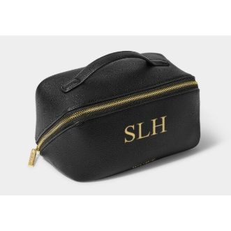 Black Medium Makeup And Wash Bag