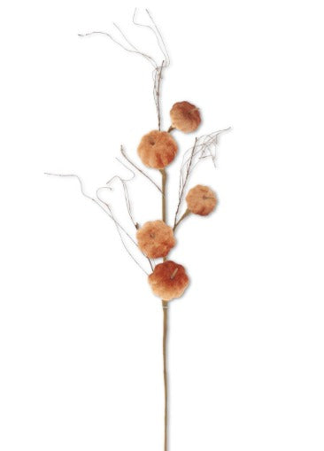 Orange Velvet Pumpkin Stem