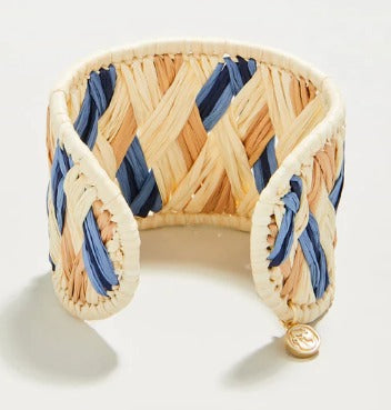 Woven Cuff Natural/Blue