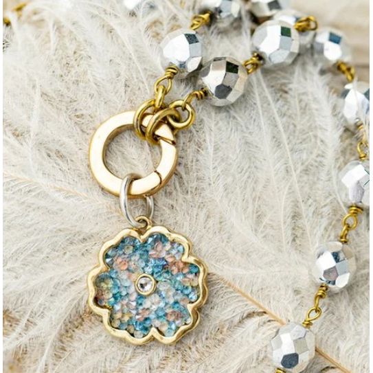 Ensemble Necklace - Bright Silver - 18"