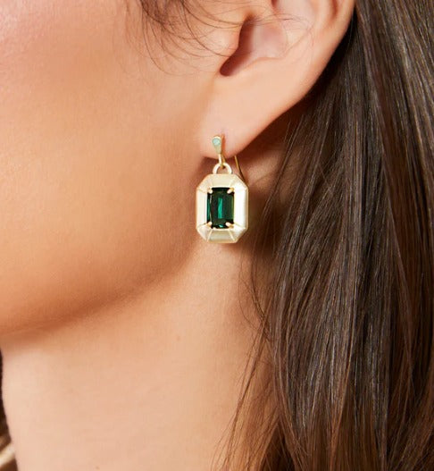 Chateau Earrings Dark Green