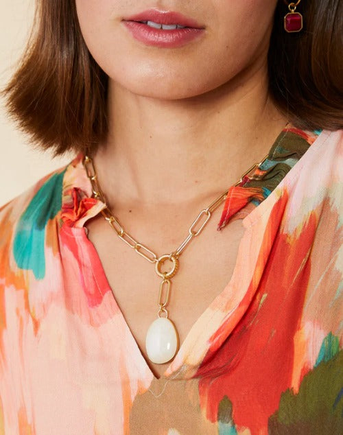 Glen Falls Necklace 17" Frosty Grey