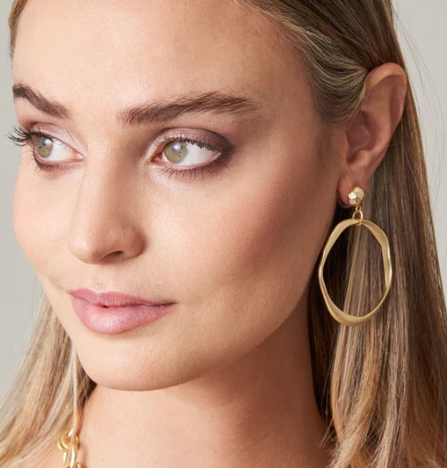 Gold Disco Earrings