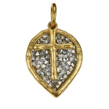 Lotus Cross Kristal Pendant