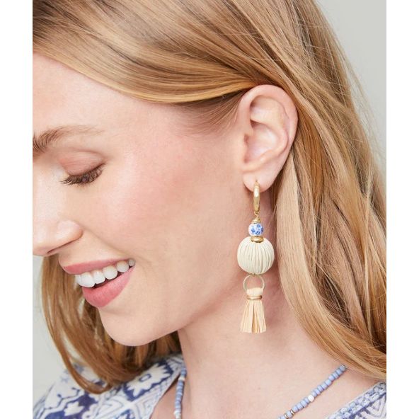 Summer House Earrings Natural/Blue
