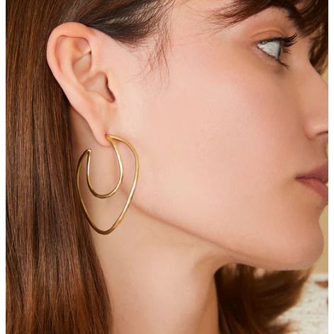 Winding Oak Hoop Earrings