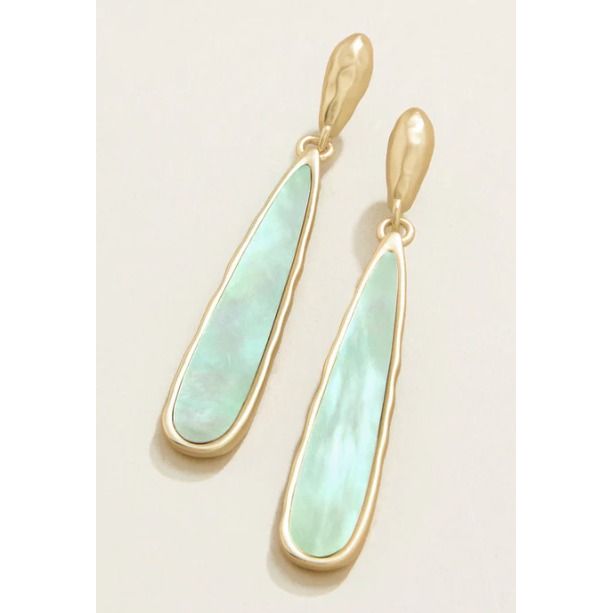 Drip Earrings Sea Foam