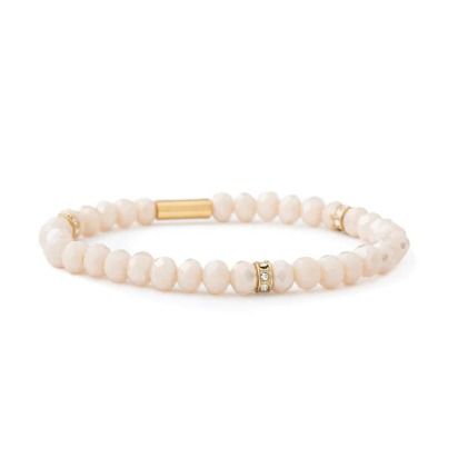 Cream Stretch Bracelet