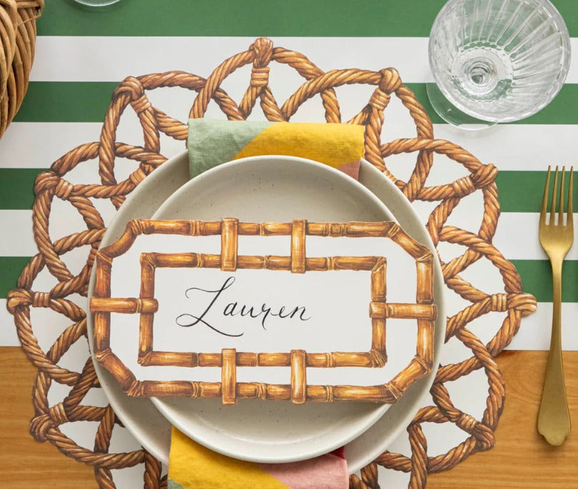 Die-cut Rattan Weave Placemat