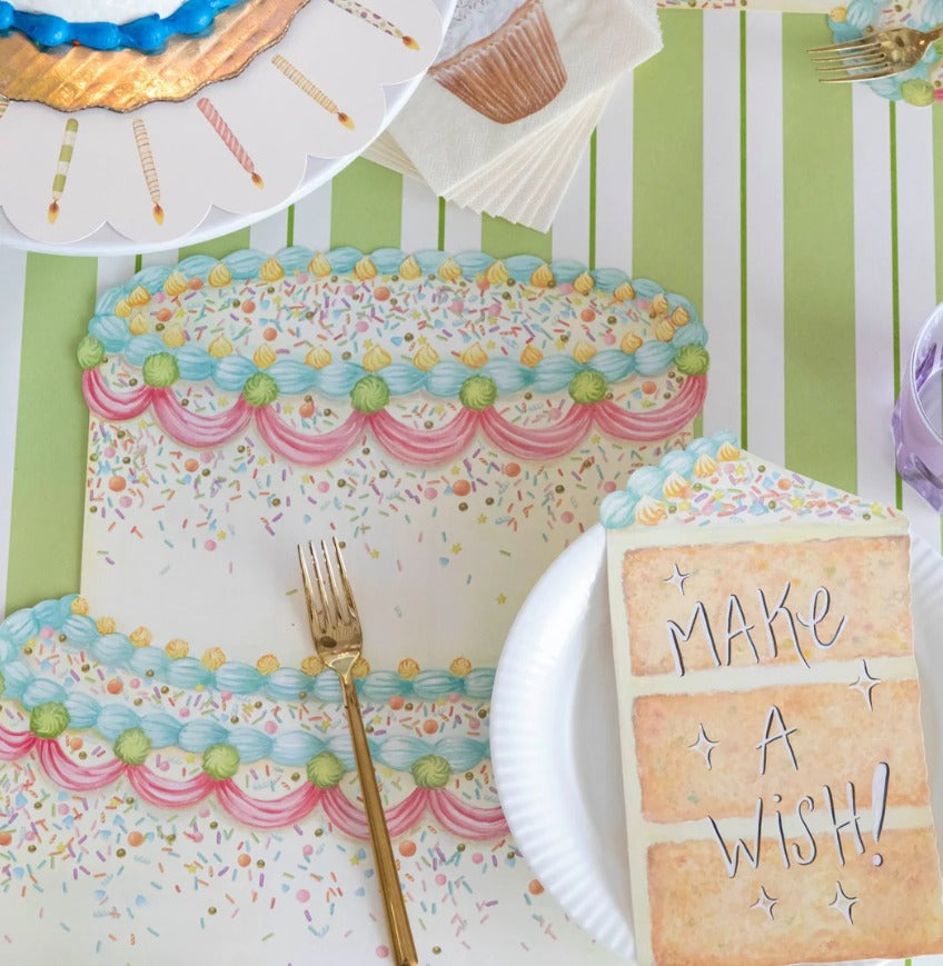 DIE-CUT BIRTHDAY CAKE PLACEMAT