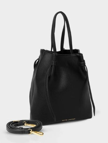 Black Celina Bucket Bag