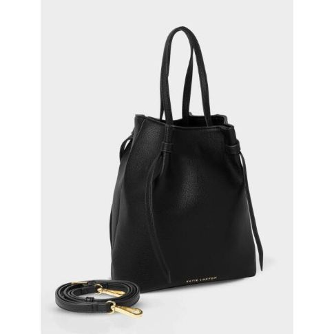 Black Celina Bucket Bag