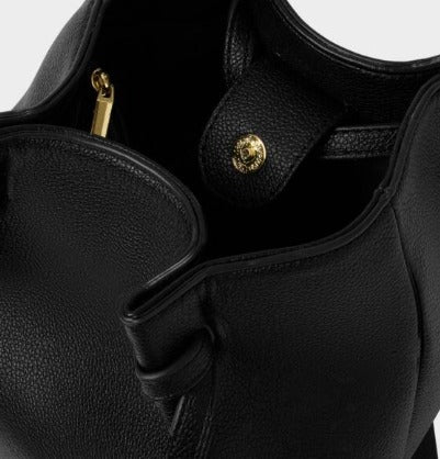 Black Celina Bucket Bag
