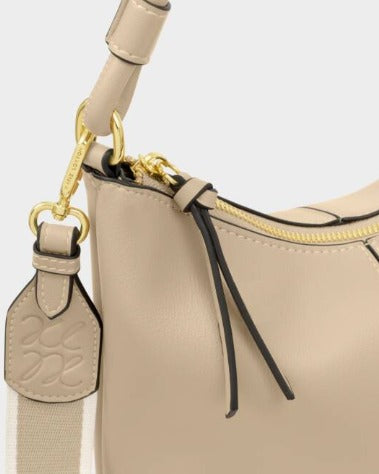 Light Taupe Hallie Satchel Bag