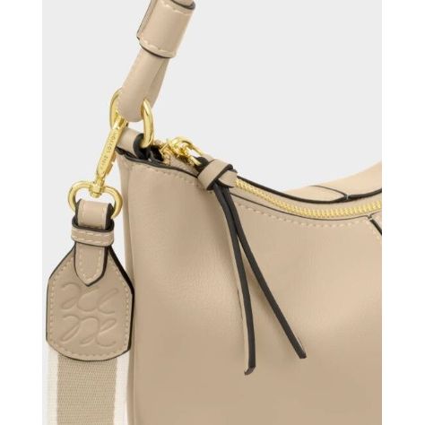 Light Taupe Hallie Satchel Bag