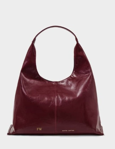 Cherry Laila Patent Crackle Shoulder Bag