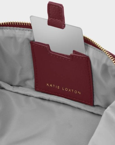 Cherry Fold-Out Mirror Makeup Bag
