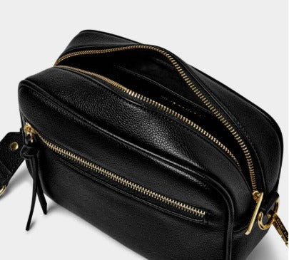 BLACK HALLIE CROSSBODY BAG