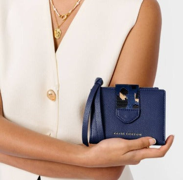 Hallie Wallet in Midnight Blue