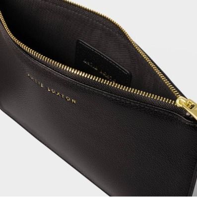 Hallie Wristlet Pouch in Black