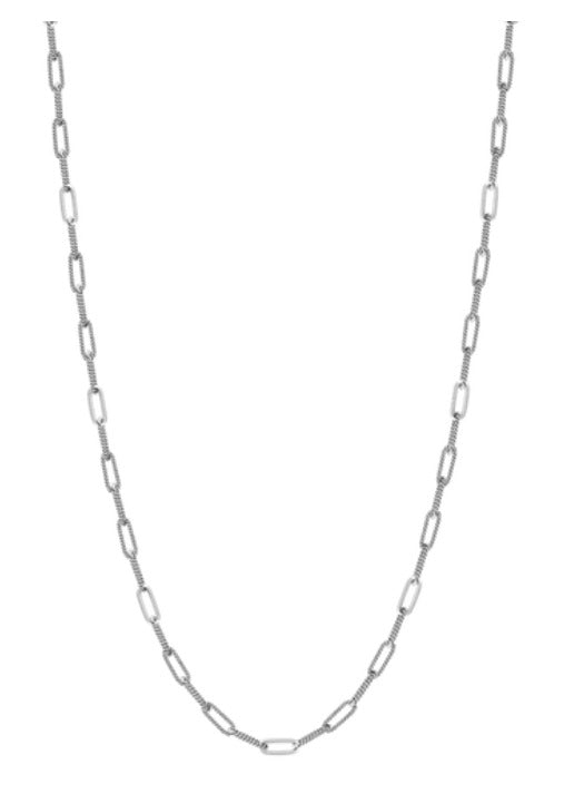 Twisted Link Paperclip Chain