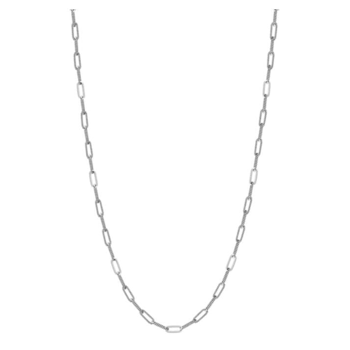 Twisted Link Paperclip Chain