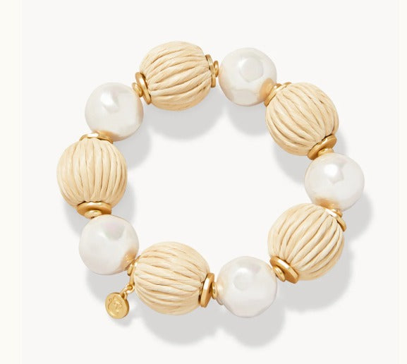 Bahia Stretch Bracelet Pearl/Natural