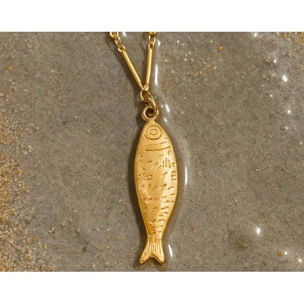 Adoni Fish Pendant Necklace