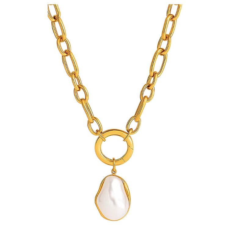 Langston Baroque Pearl Pendant Necklace