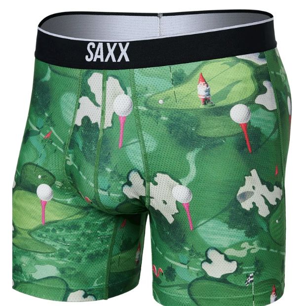 Volt Breathable Mesh Boxer Brief / Off Course- Green