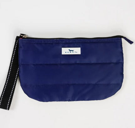 Navy Puffer Roamy Wristlet