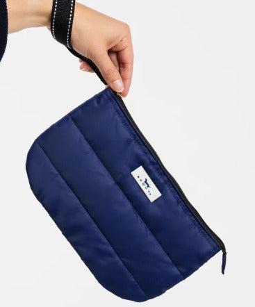 Navy Puffer Roamy Wristlet