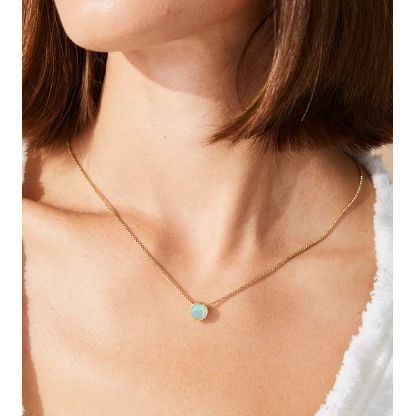 Lighthouse Necklace 18" Sea Foam