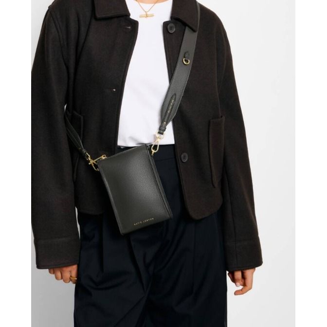 Graphite Avery Slim Crossbody Bag