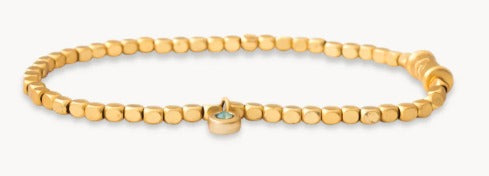 Oval Stretch Bracelet Gold
