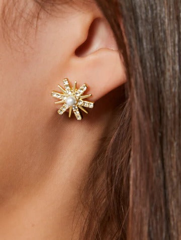 Stary Night Stud Earrings Crystal