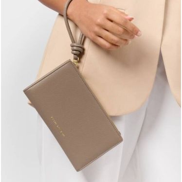 Mocha Asha Fold-Out Wristlet