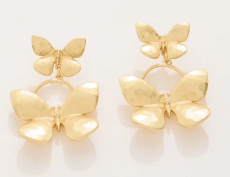 Butterfly Earrings Gold