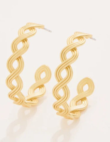 Wilson Creek Hoop Earrings Gold