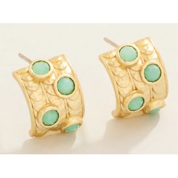 Karissa Hoop Earrings Sea Foam