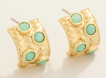 Karissa Hoop Earrings Sea Foam