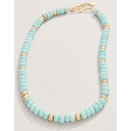 Tommy Stone Necklace 17" Light Turquoise