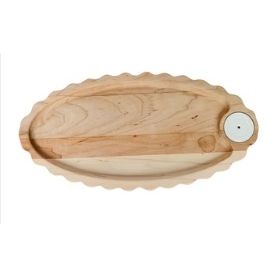 Maple Scallloped Anniversary Tray