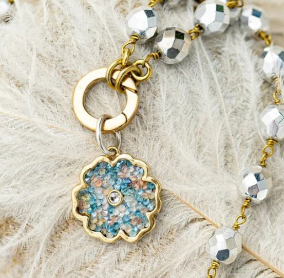 Ensemble Necklace - Bright Silver - 18"
