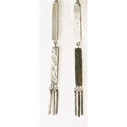 Linea Dangle Earrings Sterling Silver