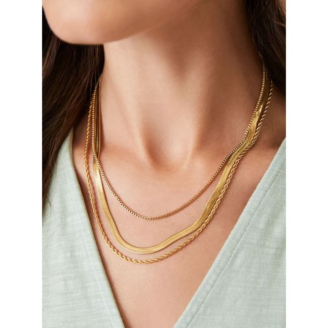 Folly Field Layered Necklace 18''