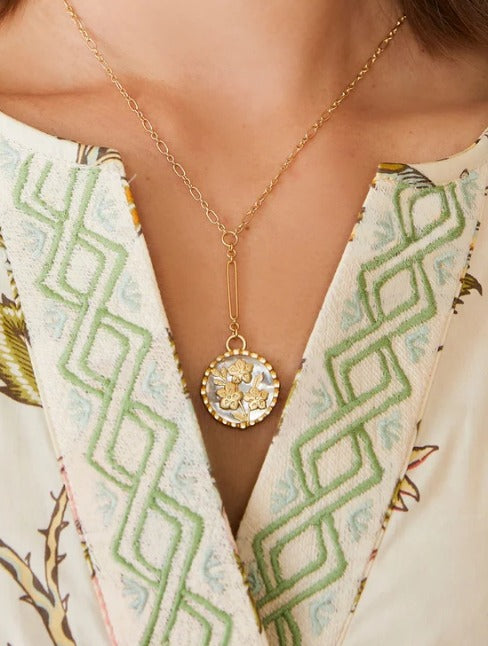 Azalea Necklace 17" Mother-of-Pearl