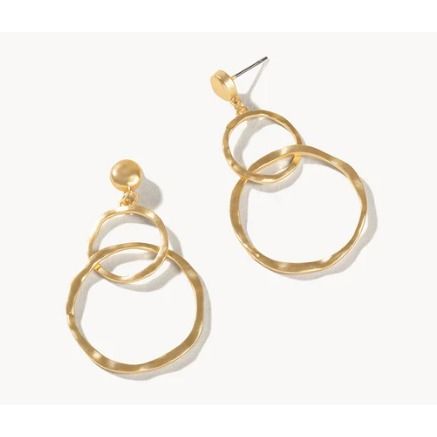 Gold Ring Toss Earrings