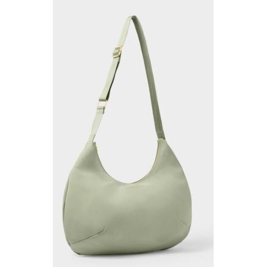 NYLON-LUXE SLING SHOULDER BAG Matcha